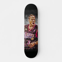 Skateboard Arte Iverson de la fan toda la cubierta natural