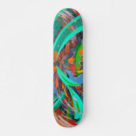 Skateboard Arte Místico Abstracto