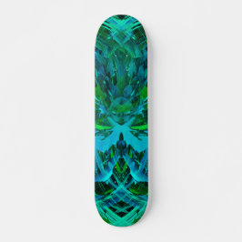 Skateboard Arte moderno abstracto verde