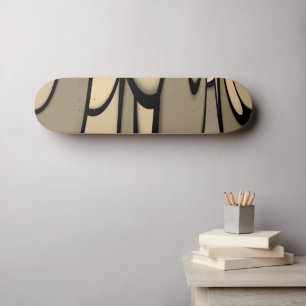 Skateboard Arte moderno derritiendo tonos marrones