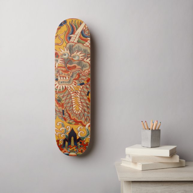 Skateboard Arte mural de Guay con tapiz de dragón chino (Arte de la pared)