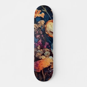 Skateboard Arte natural de flores