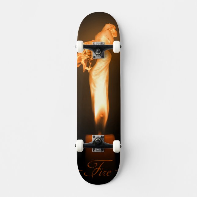 Skateboard Arte original del Fuego Caído (Anverso)
