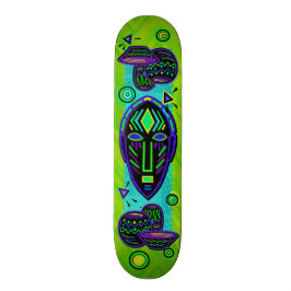 Skateboard Arte pop africano artístico