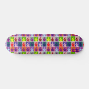Skateboard Arte pop de Jane Austen colorido