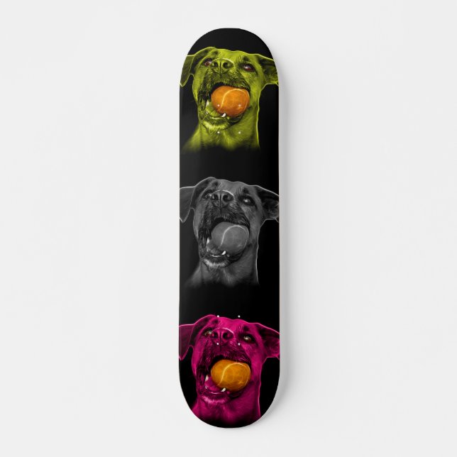Skateboard arte pop de perro boxer 8173 bb (Anverso )