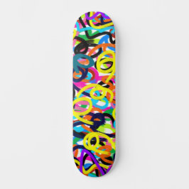 Skateboard Arte Pop en negrita