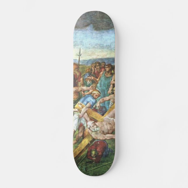 Skateboard Arte renacentista de Miguel Ángel (Anverso)