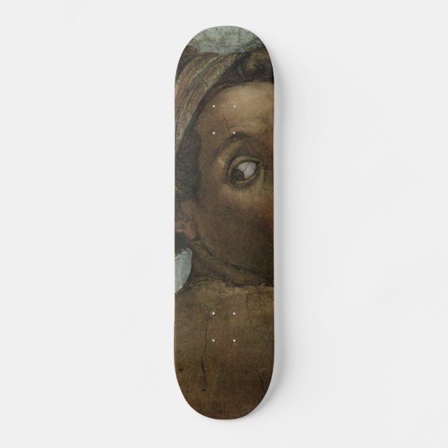 Skateboard Arte renacentista de Miguel Ángel (Anverso)