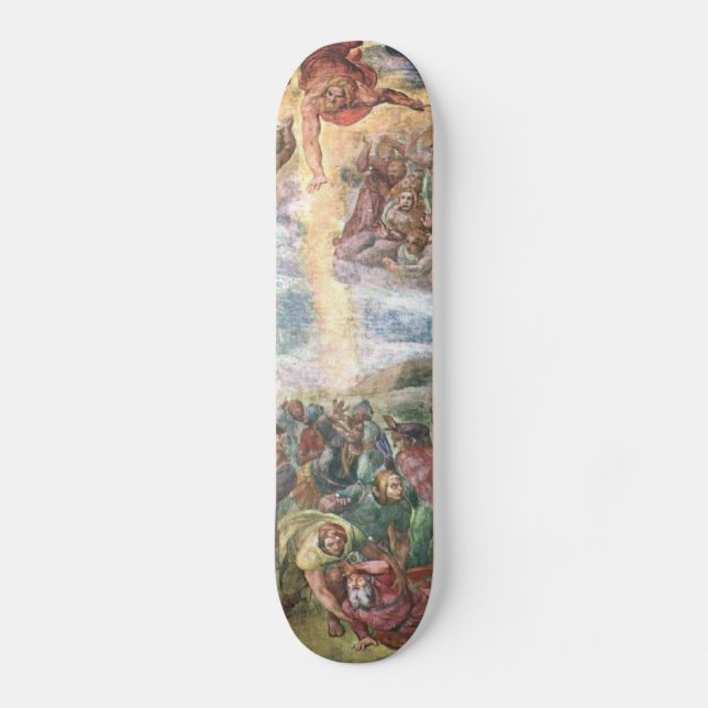 Skateboard Arte renacentista de Miguel Ángel (Anverso)