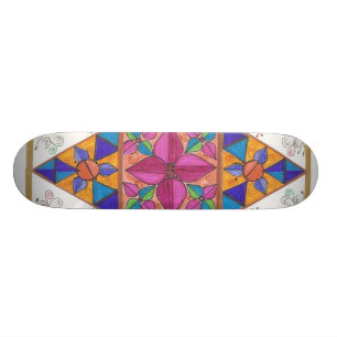 Skateboard Arte Sk8Board de la geometría de Sk8er