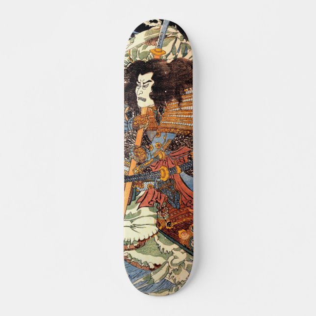 Skateboard Arte ukiyoe japonés (Anverso )