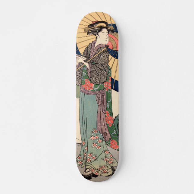 Skateboard Arte ukiyoe japonés (Anverso )
