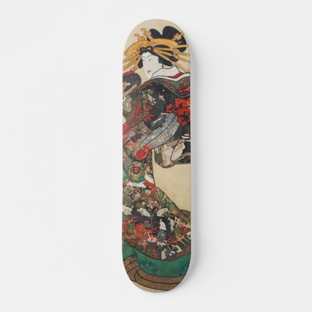 Skateboard Arte ukiyoe japonés (Anverso )