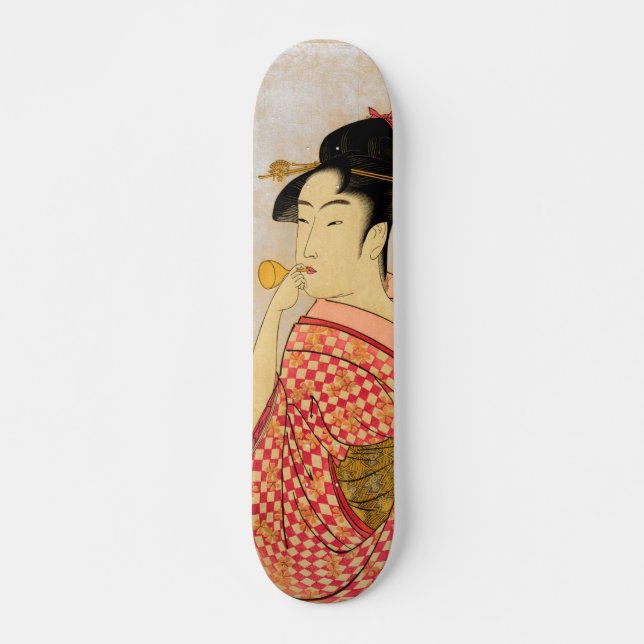 Skateboard Arte ukiyoe japonés (Anverso )
