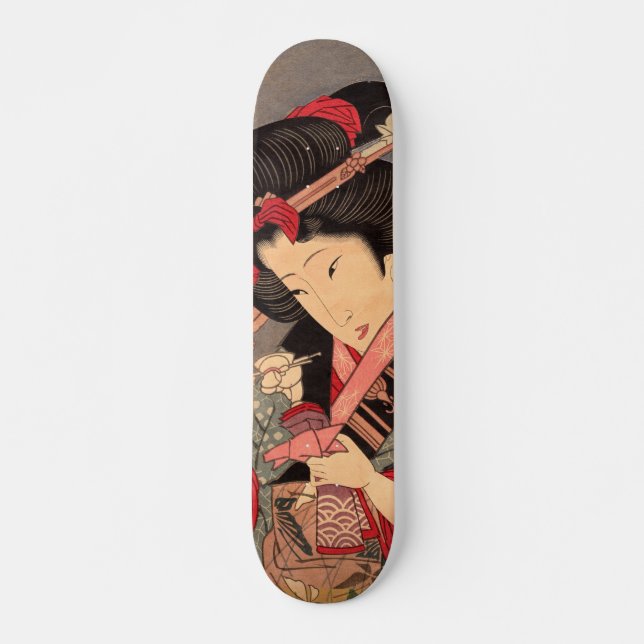 Skateboard Arte ukiyoe japonés (Anverso )