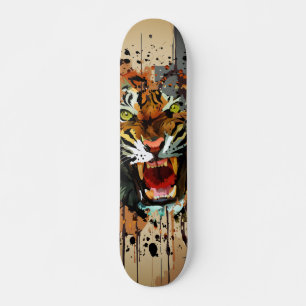 Skateboard Arte Urbano Minimalista Salpicadura de Pintura Tig