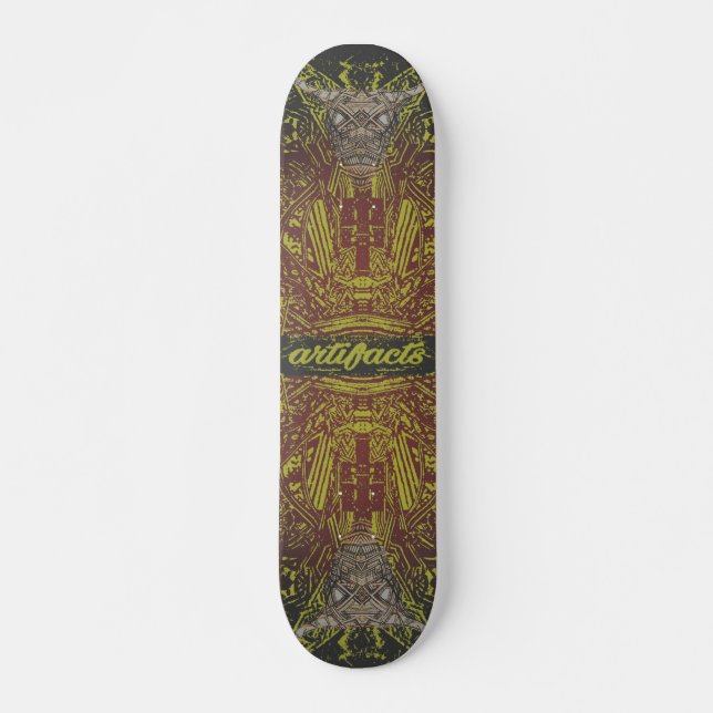 Skateboard artefactos - concepto 2 de la deidad de la (Anverso )