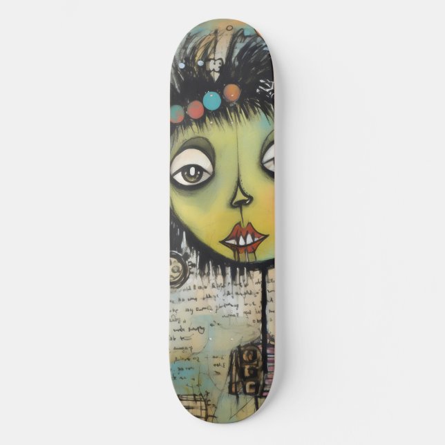 Skateboard ArtLady 7 Encantador y afligido (Anverso)