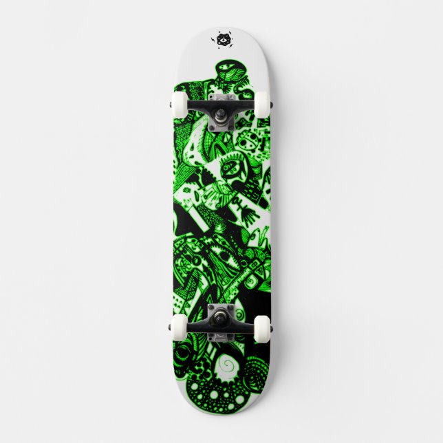 Skateboard Artsy Green (Anverso)
