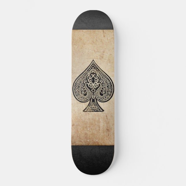 Skateboard As de espadas lanzar almohada (Anverso)