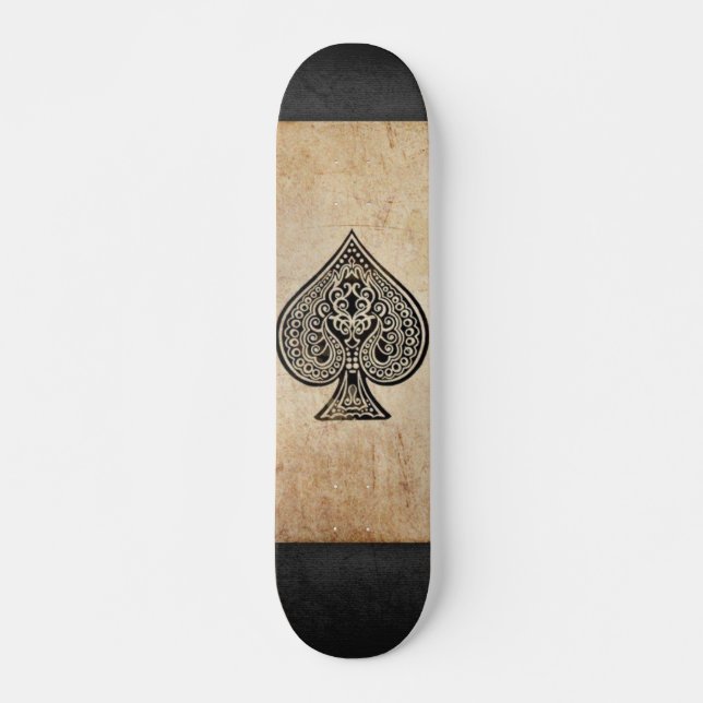 Skateboard As de espadas lanzar almohada (Anverso )