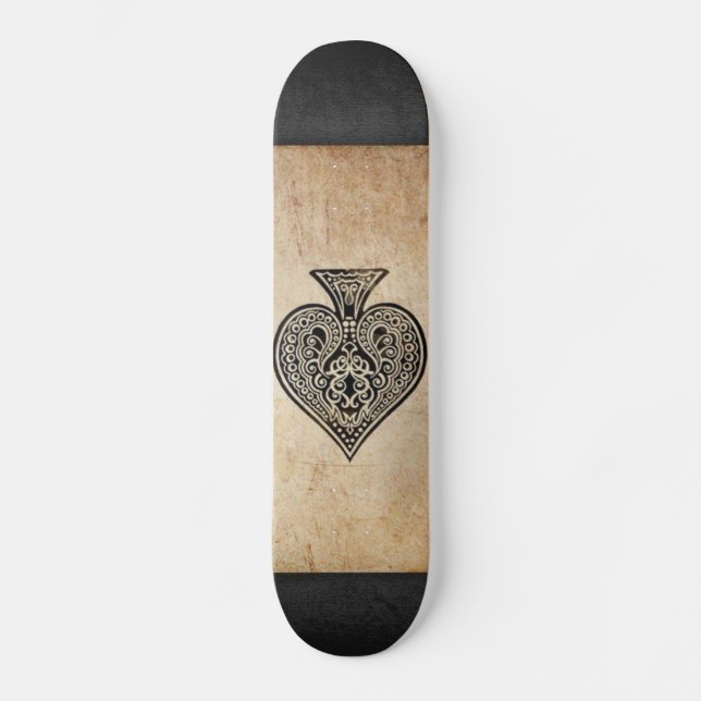 Skateboard As de espadas lanzar almohada (Anverso)