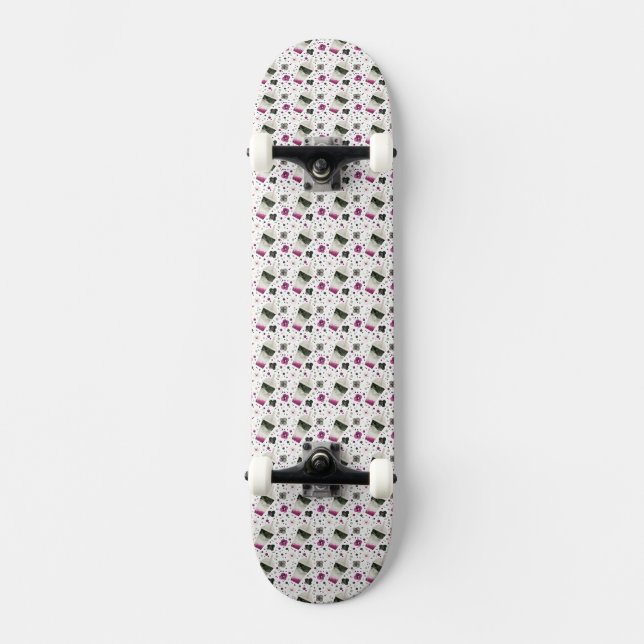Skateboard Asexual Pride (Anverso)
