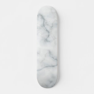 Skateboard aspecto de mármol blanco