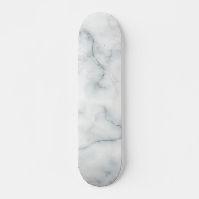 Skateboard aspecto de mármol blanco (Anverso )