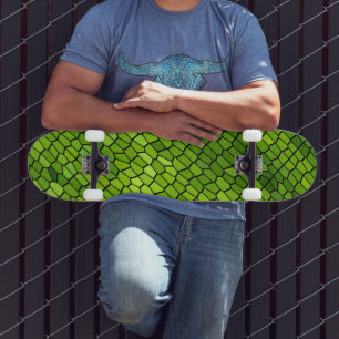 Skateboard Aspecto de vidrio cortado verde