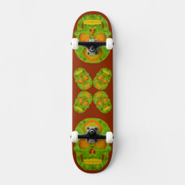 Skateboard Aspen Leaf Skull 10