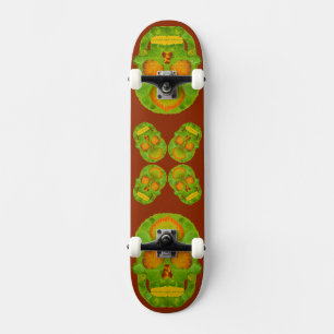 Skateboard Aspen Leaf Skull 10