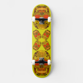 Skateboard Aspen Leaf Skull 12