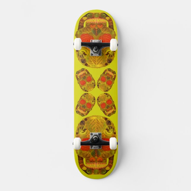 Skateboard Aspen Leaf Skull 12 (Anverso)