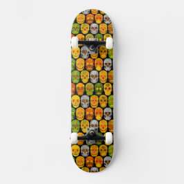 Skateboard Aspen Leaf Skulls sin fisuras patrón 2018