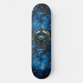 Skateboard Astrología Zodiac Rótulo Cáncer de Skateboa person