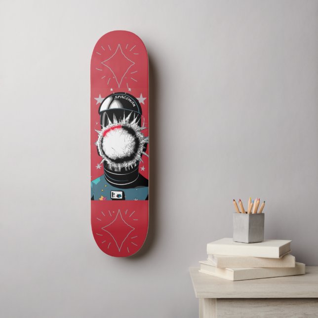 Skateboard Astronauta (Arte de la pared)