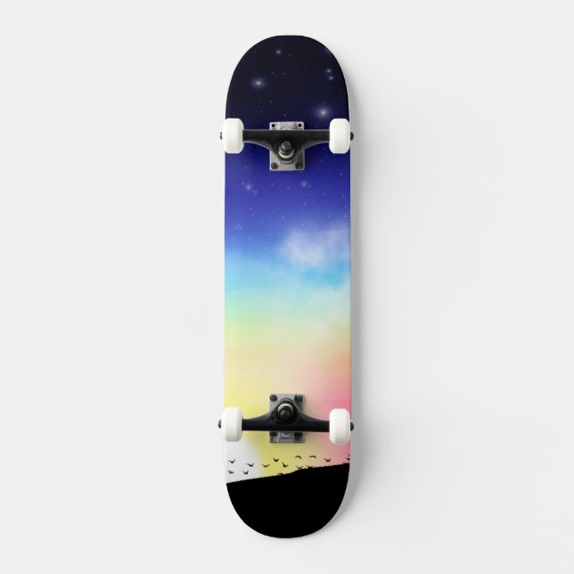 Skateboard Atardecer (Anverso)