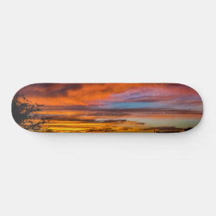 Skateboard Atardecer en Praia, Cabo Verde