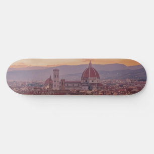 Skateboard Atardecer sobre Florencia, Italia