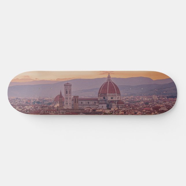 Skateboard Atardecer sobre Florencia, Italia (Horz)