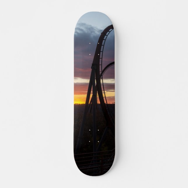 Skateboard Atardecer sobre incendio forestal (Anverso )
