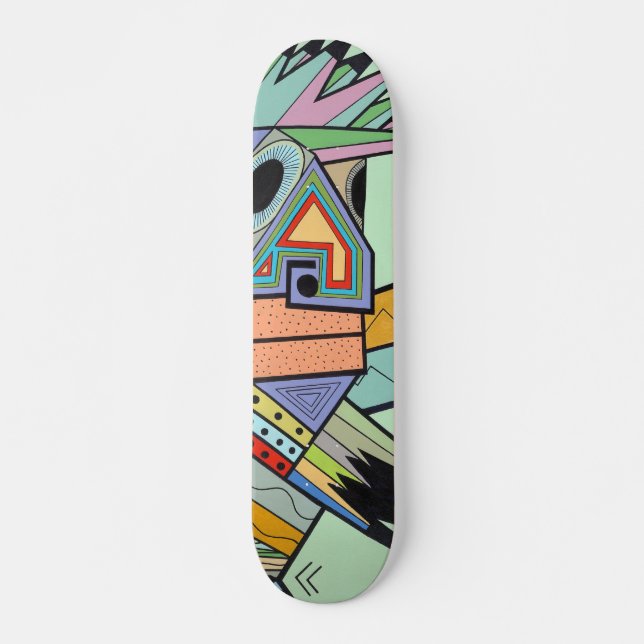 Skateboard "Atasc en Brooklyn" por Ruchell Alexander (el (Anverso )