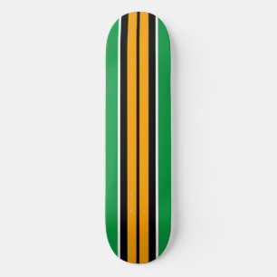 Skateboard Audaz Guay Amarillo Negro Brillante Carreras Verde