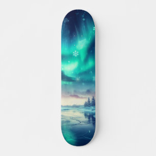 Skateboard aurora borealis/Navidades/invierno