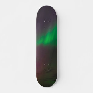 Skateboard Aurora Borealis Norther Ilumina Alaska Sky Green
