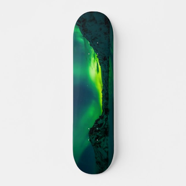 Skateboard Aurora verde asombrosa (Anverso )