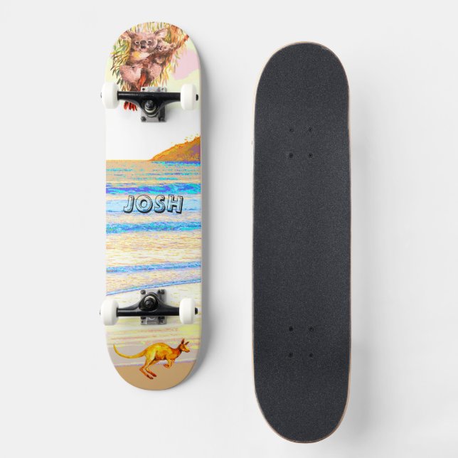 Skateboard Aussie Animals Surfside (Anverso)