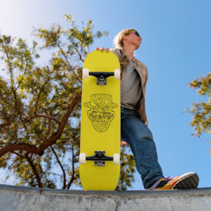 Skateboard Autocaravana Empire Business Desert Silhouette